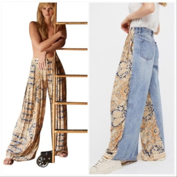Free People Denim - FREE PEOPLE ~ COMING and GOING WIDE LEG JEANS ~ 31